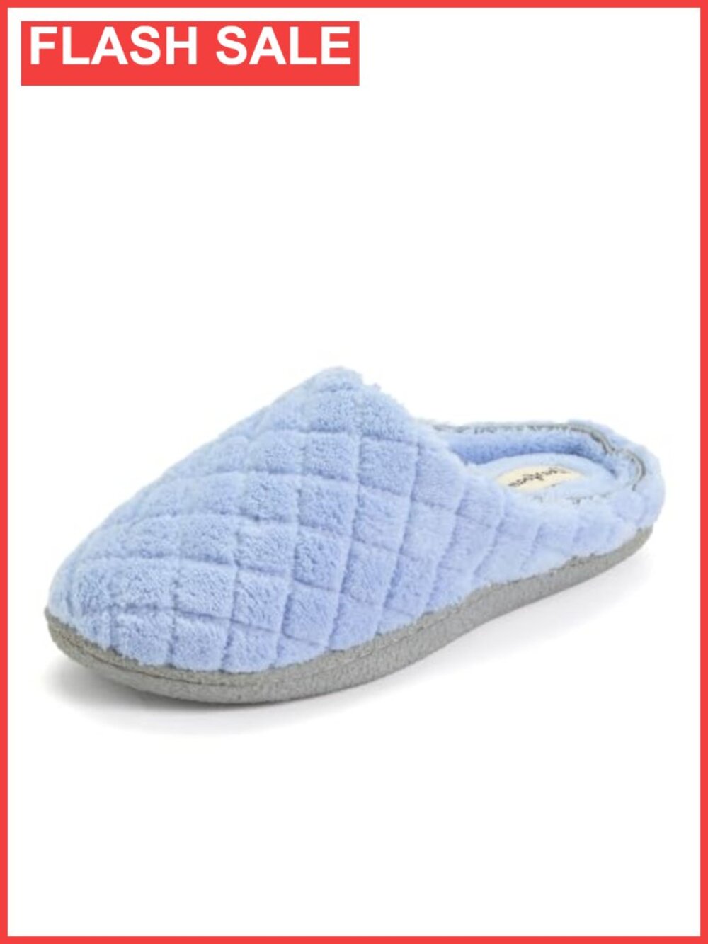 Terry Clog House Slippers Memory Foam Wide Width Indoor Outdoor